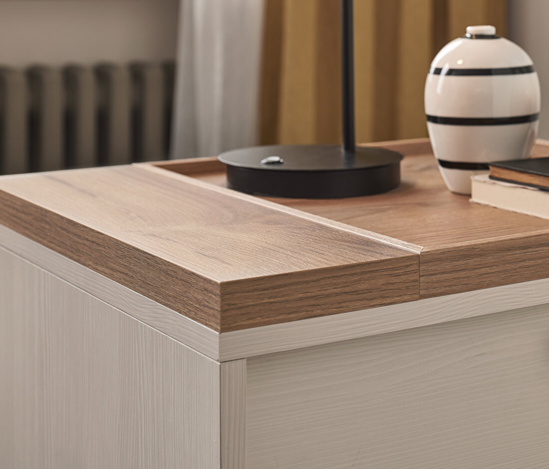 Loreto Off-White Nightstand