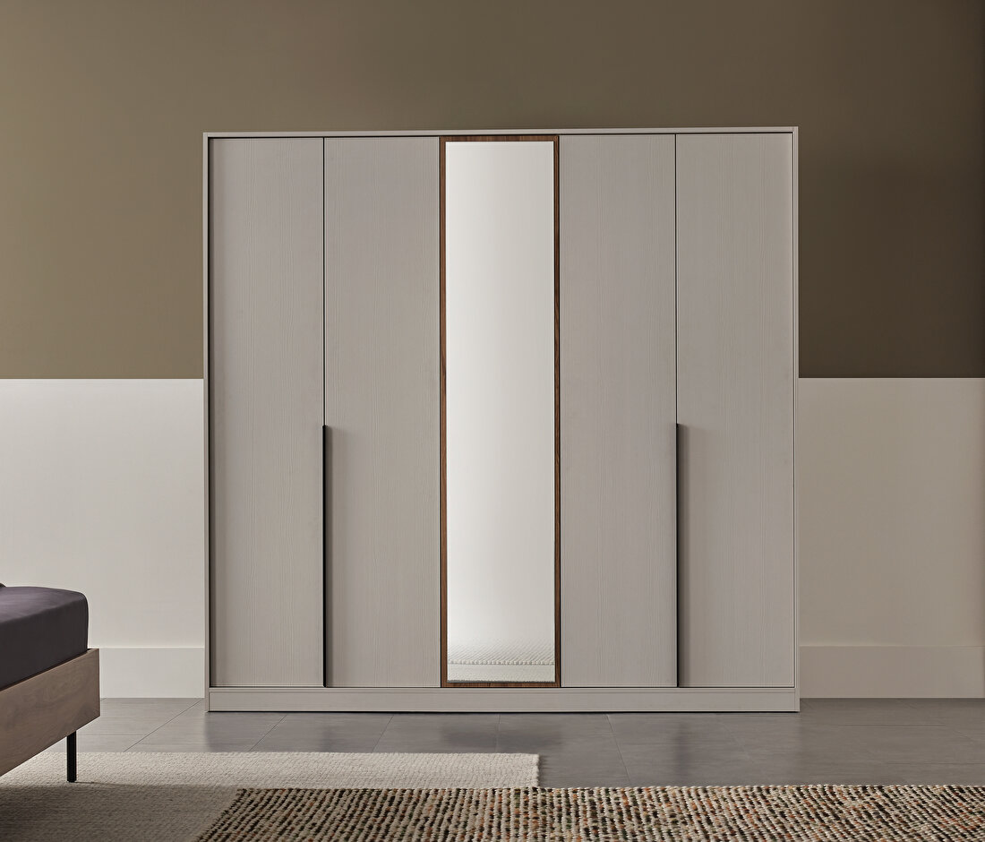 Loreto Off-White-Walnut Wardrobe