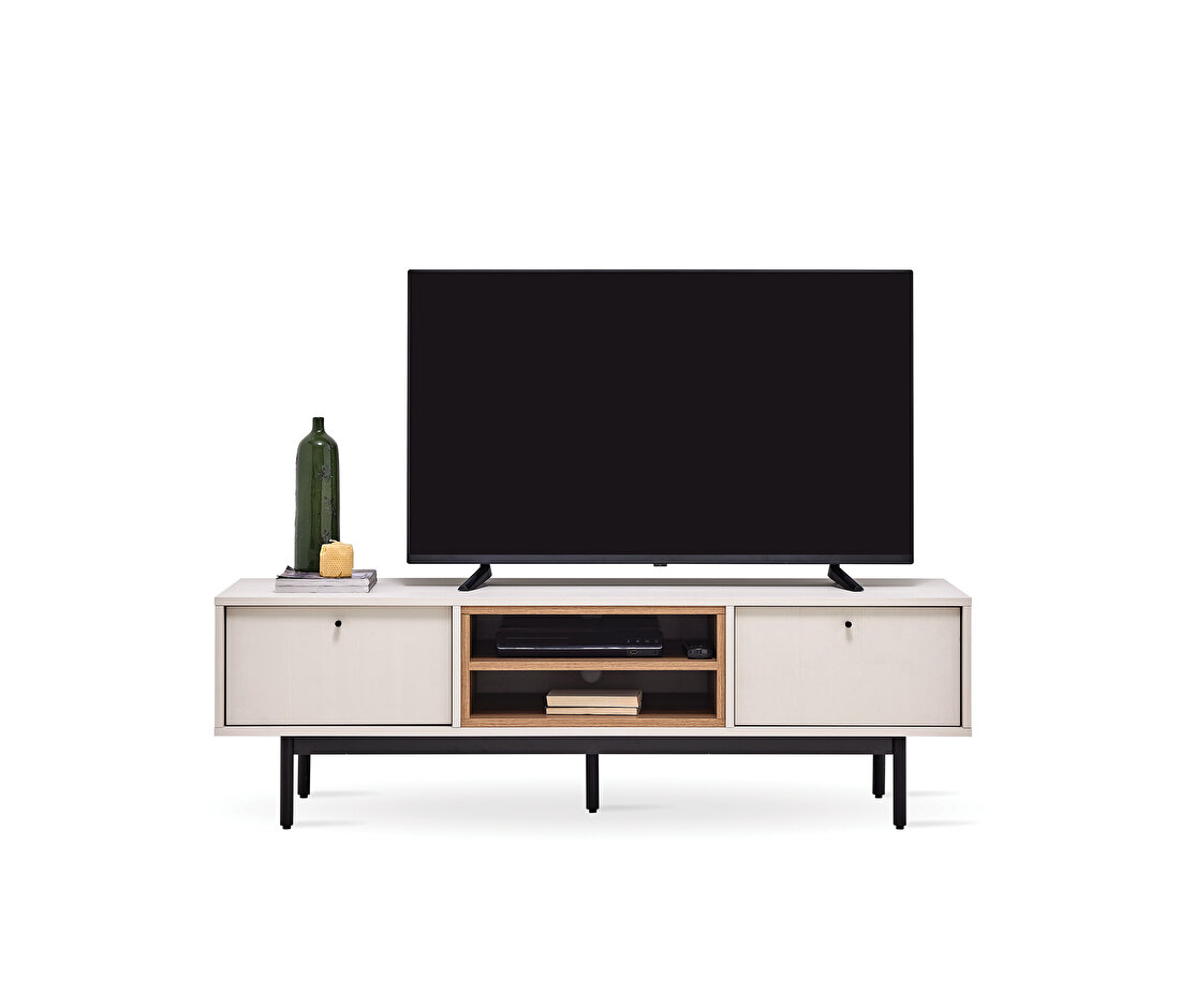 Loreto Off-White-Walnut TV Stand