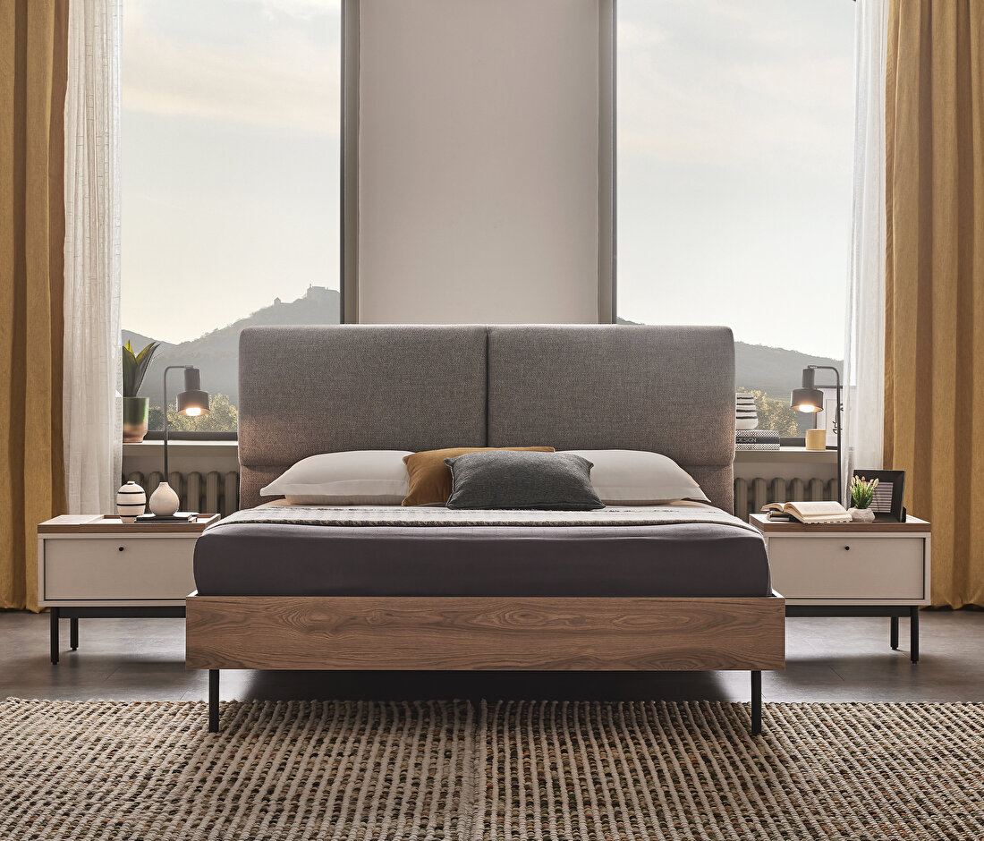 Loreto Bedframe with Headboard(160x200 cm)