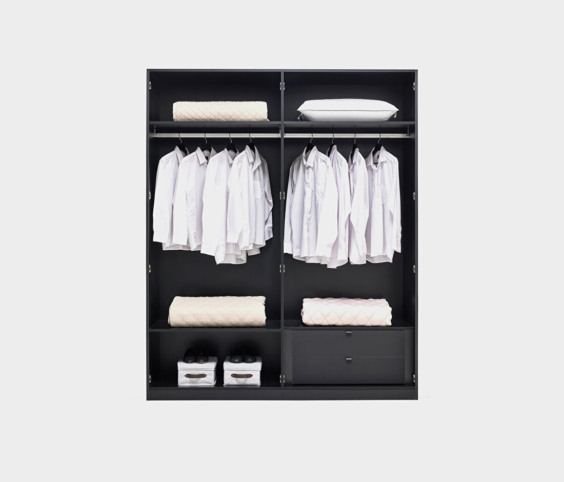 Legato Black Wardrobe