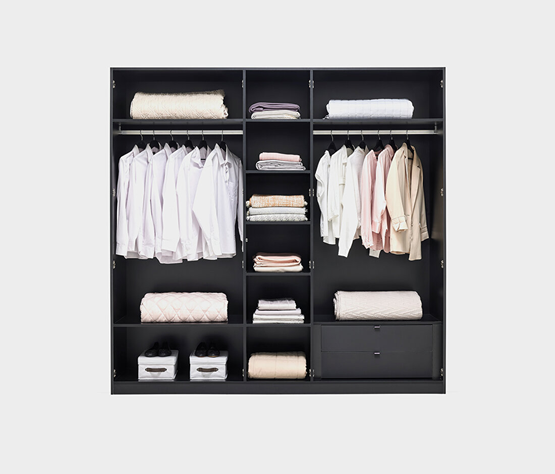 Legato Black Wardrobe