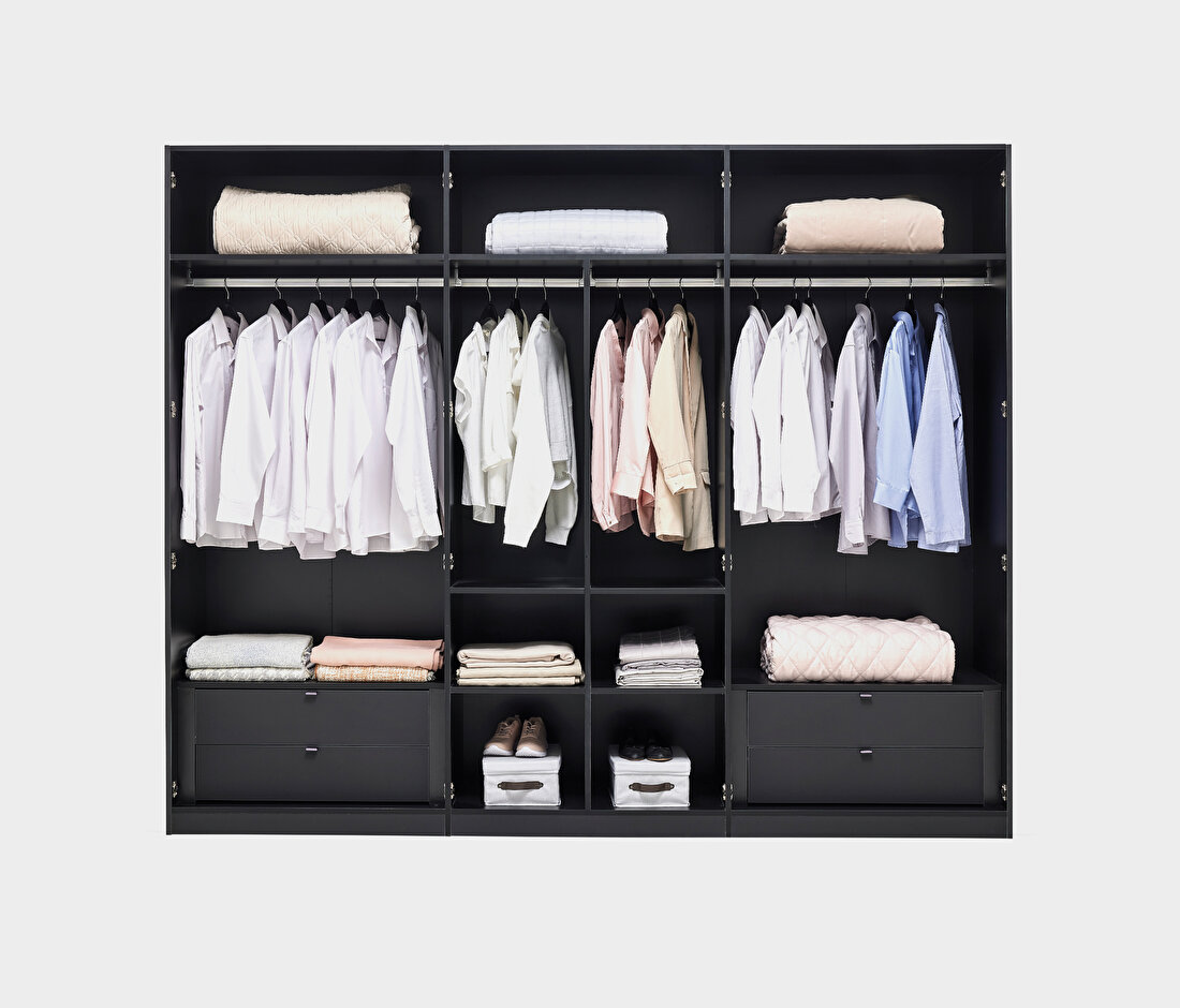 Legato Black Wardrobe