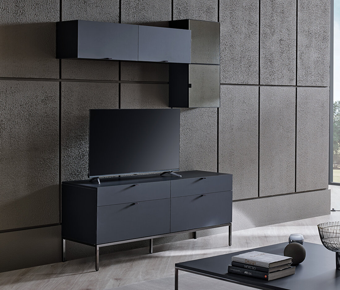 Legato Black TV Stand