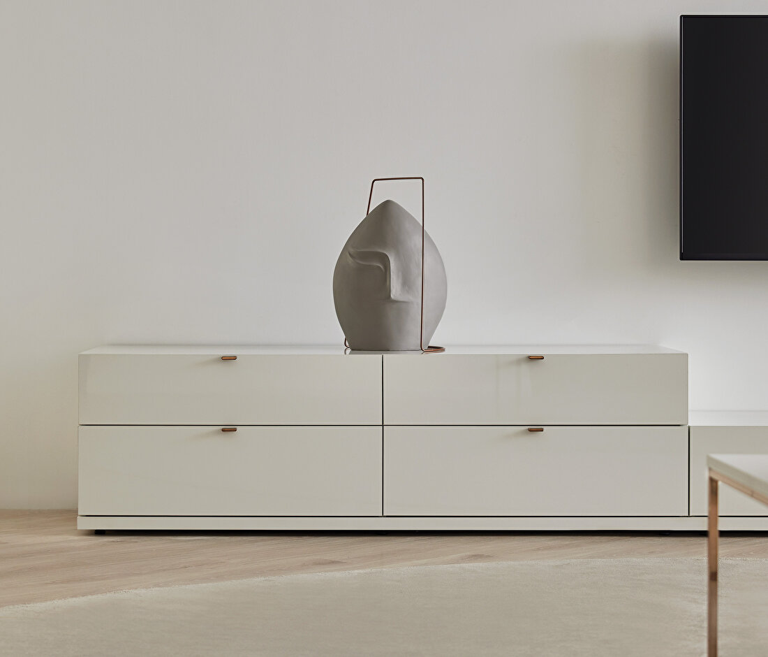 Legato White TV Unit