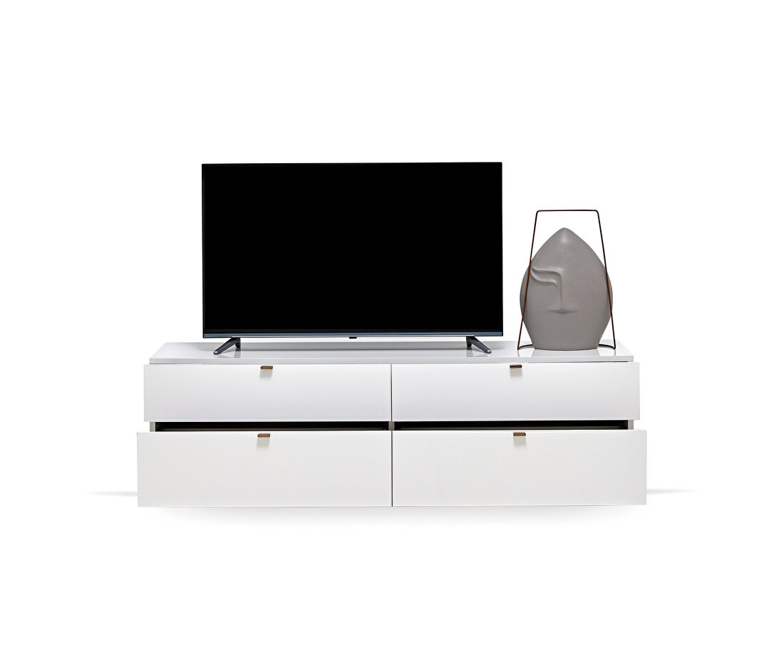 Legato White TV Unit