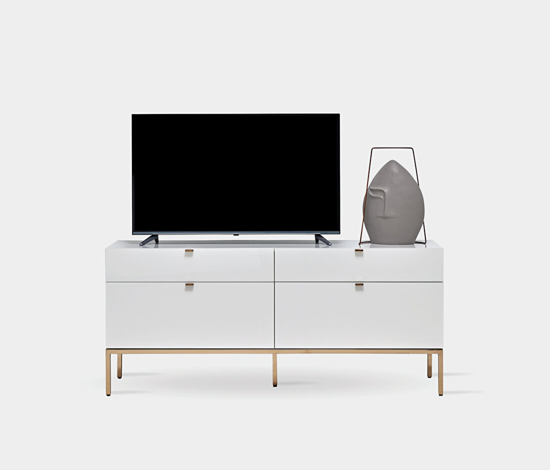 Legato White TV Stand