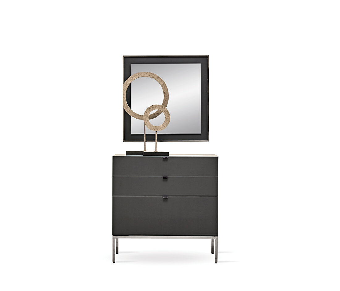 Legato Black 3 Drawer Module/Chest of Drawers