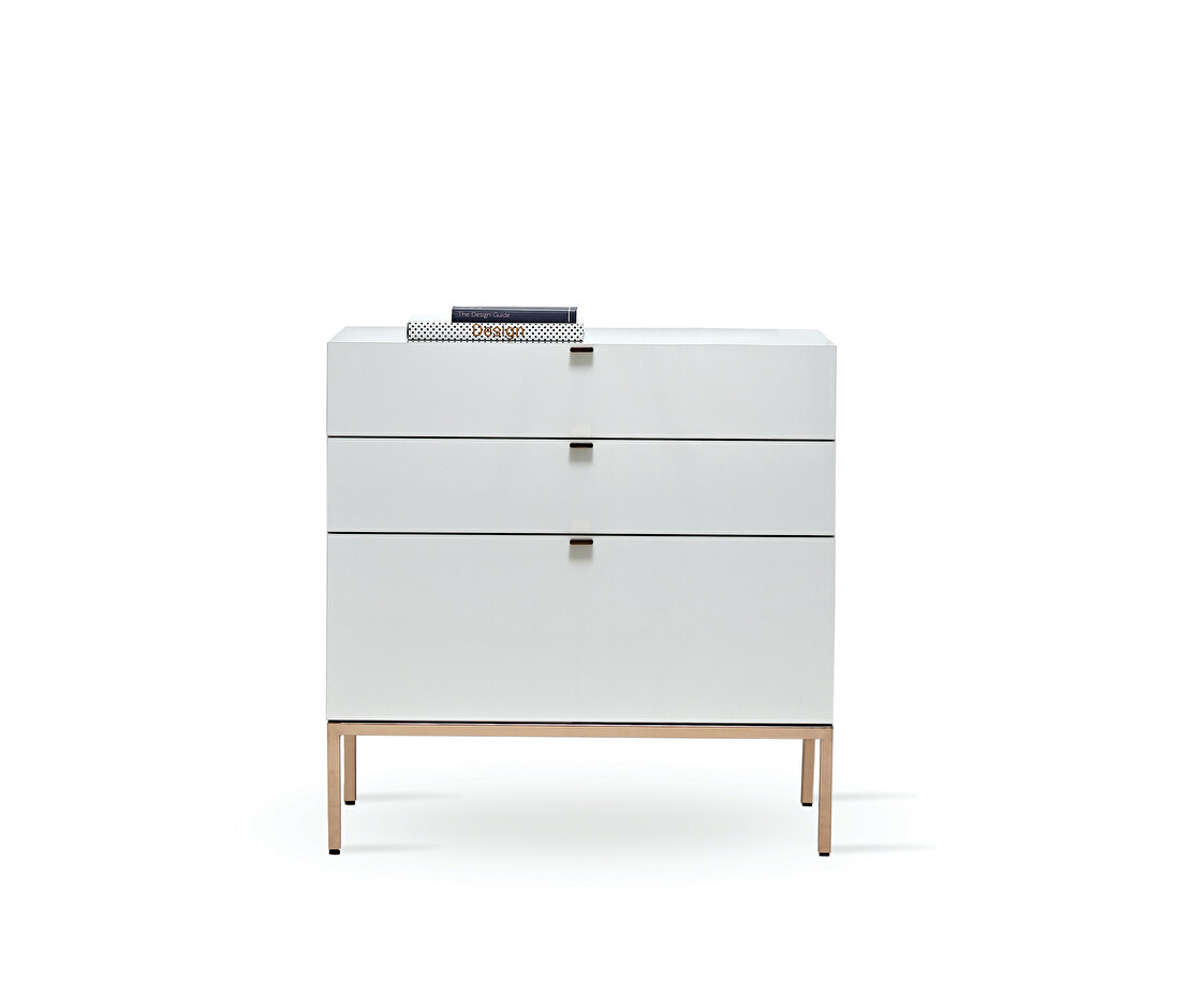 Legato White 3 Drawer Module/Chest of Drawers