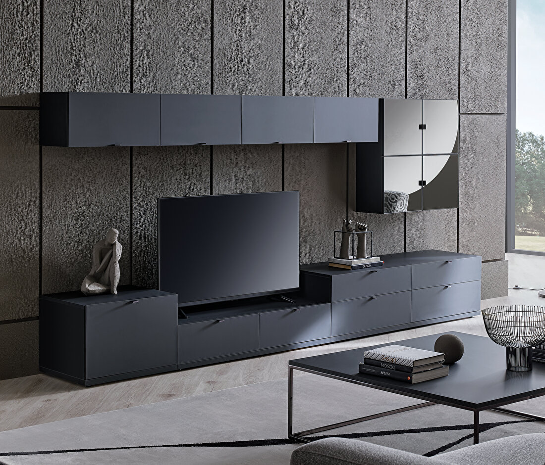 Legato Black TV Unit Combination 3