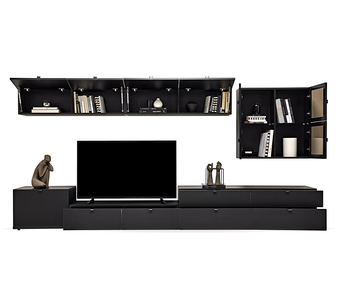 Legato Black TV Unit Combination 3