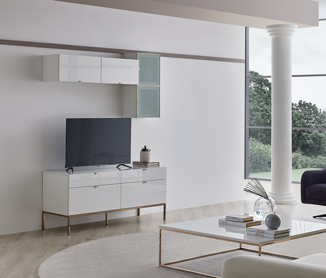 Legato White TV Unit Combination 1