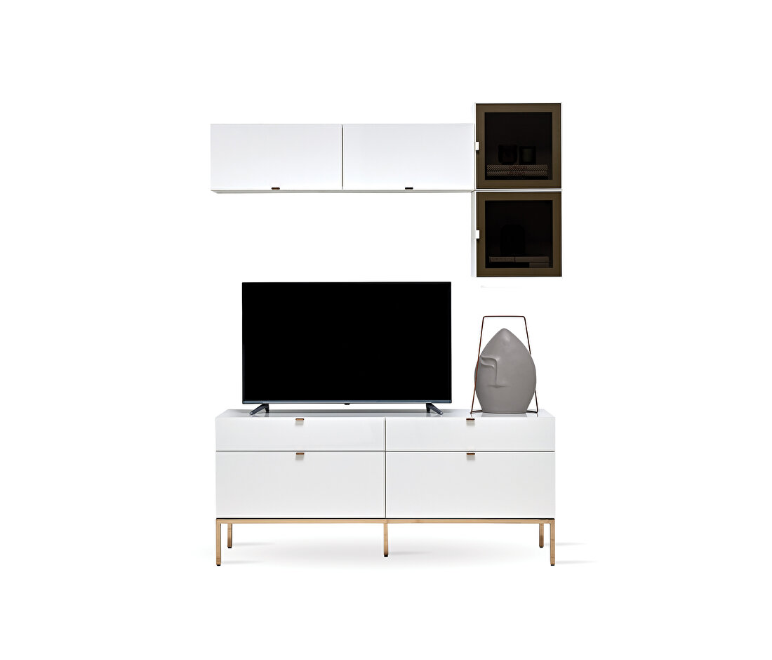 Legato White TV Unit Combination 1