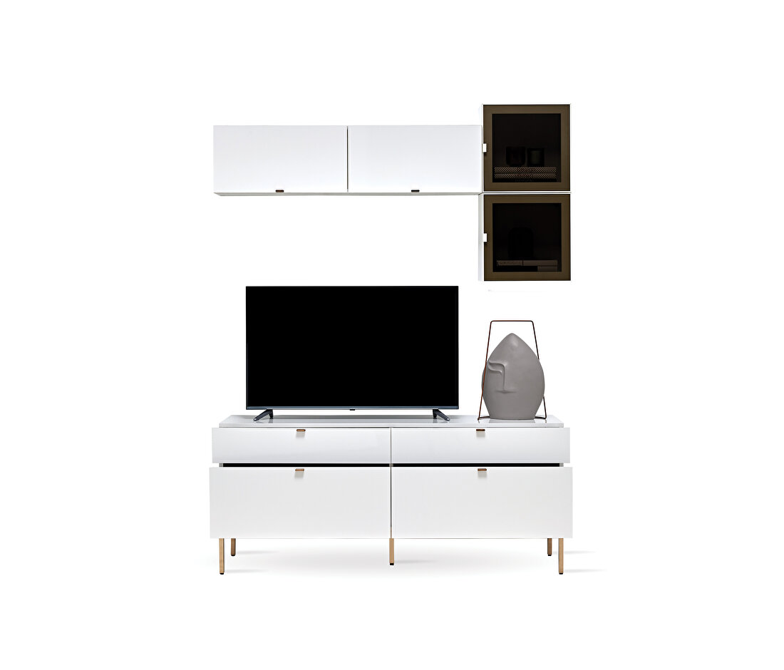 Legato White TV Unit Combination 1