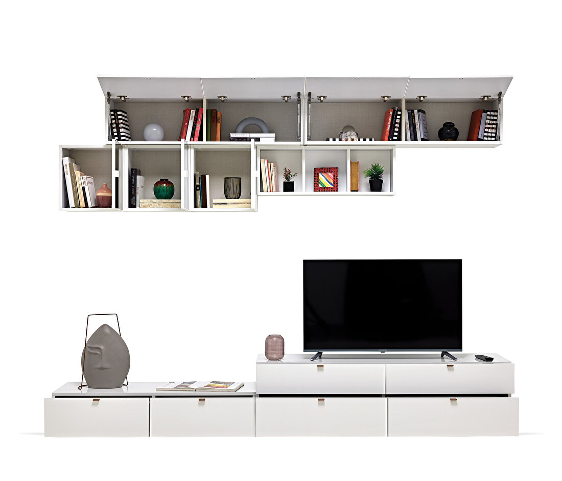 Legato White TV Unit Combination 2