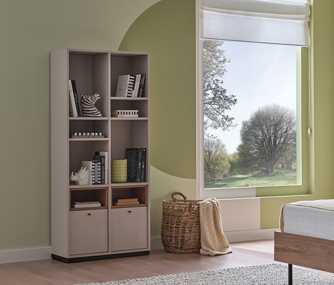Loreto Off-White Bookcase