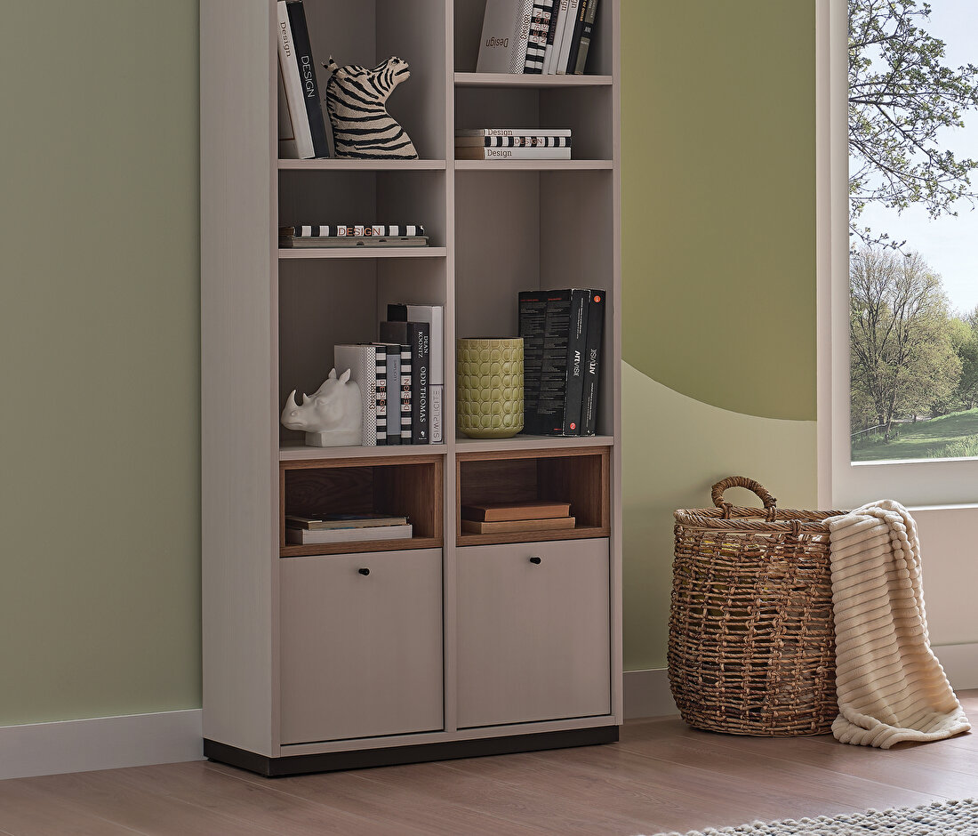 Loreto Off-White Bookcase