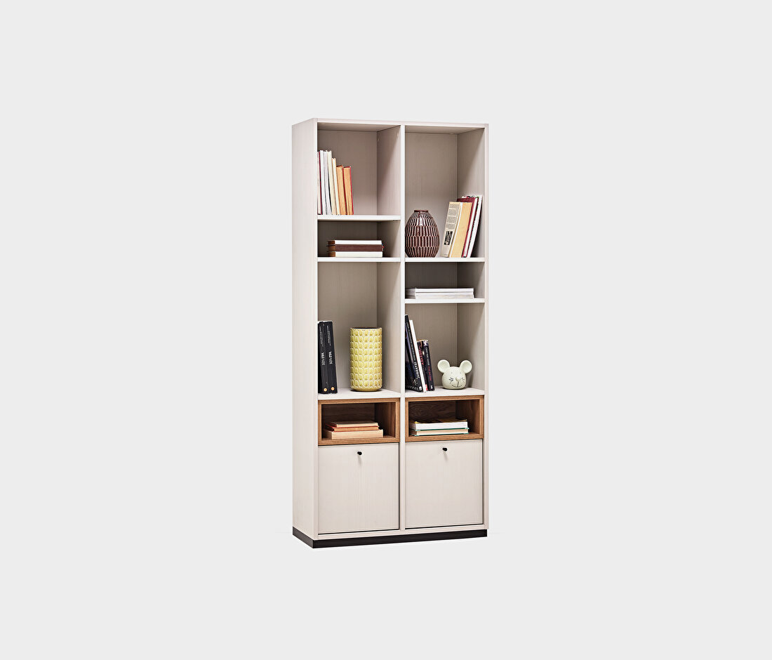 Loreto Off-White Bookcase