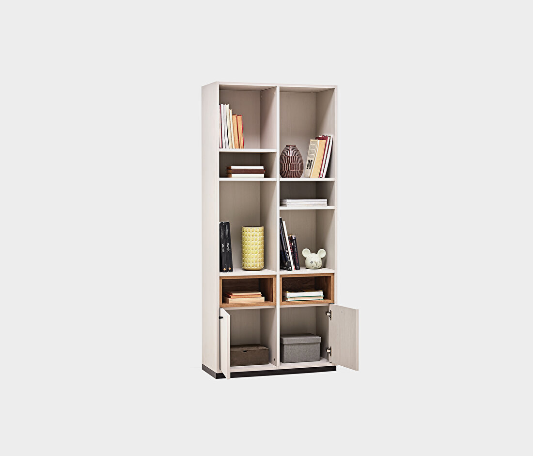 Loreto Off-White Bookcase