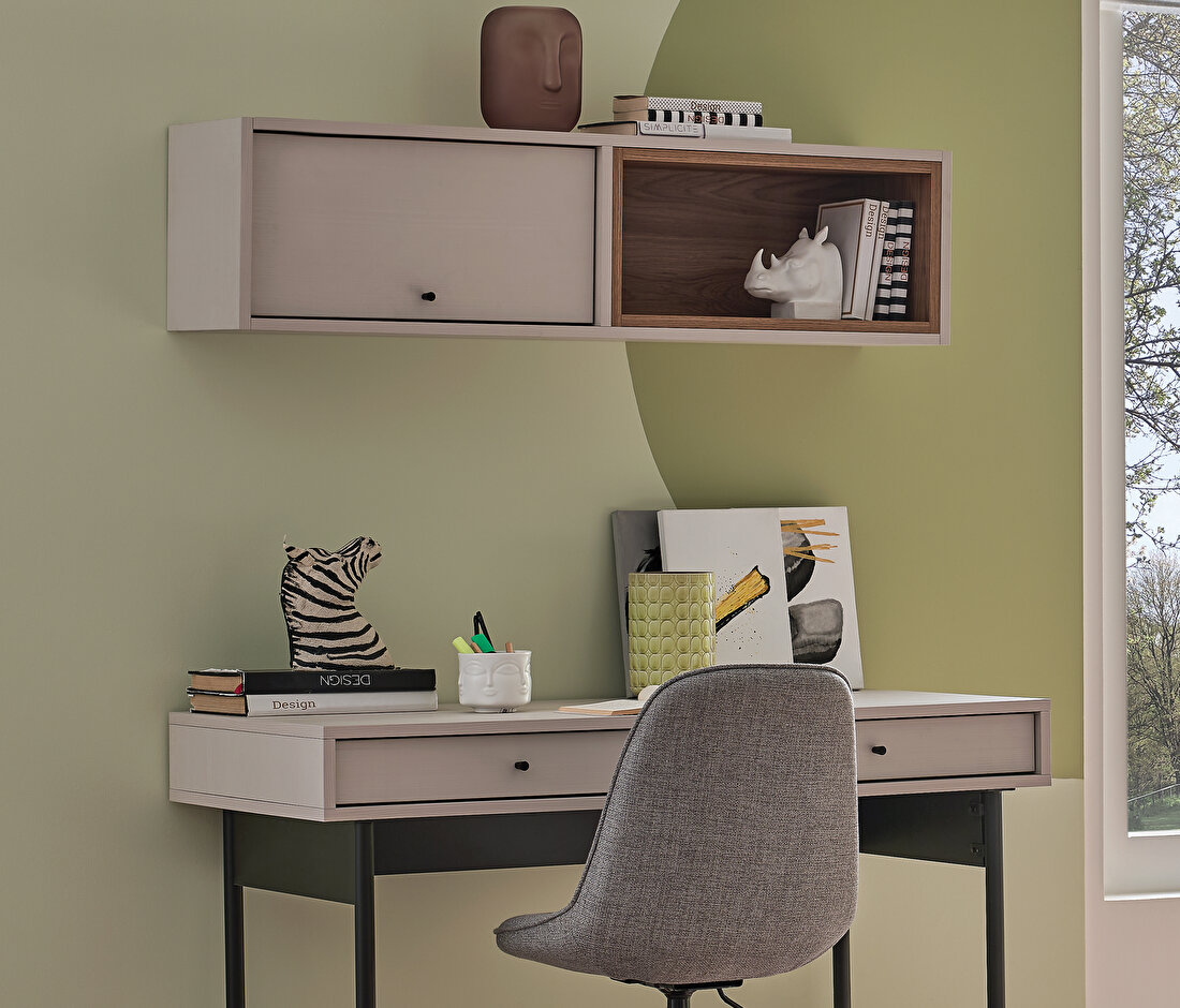 Loreto Off-White Study Desk Module