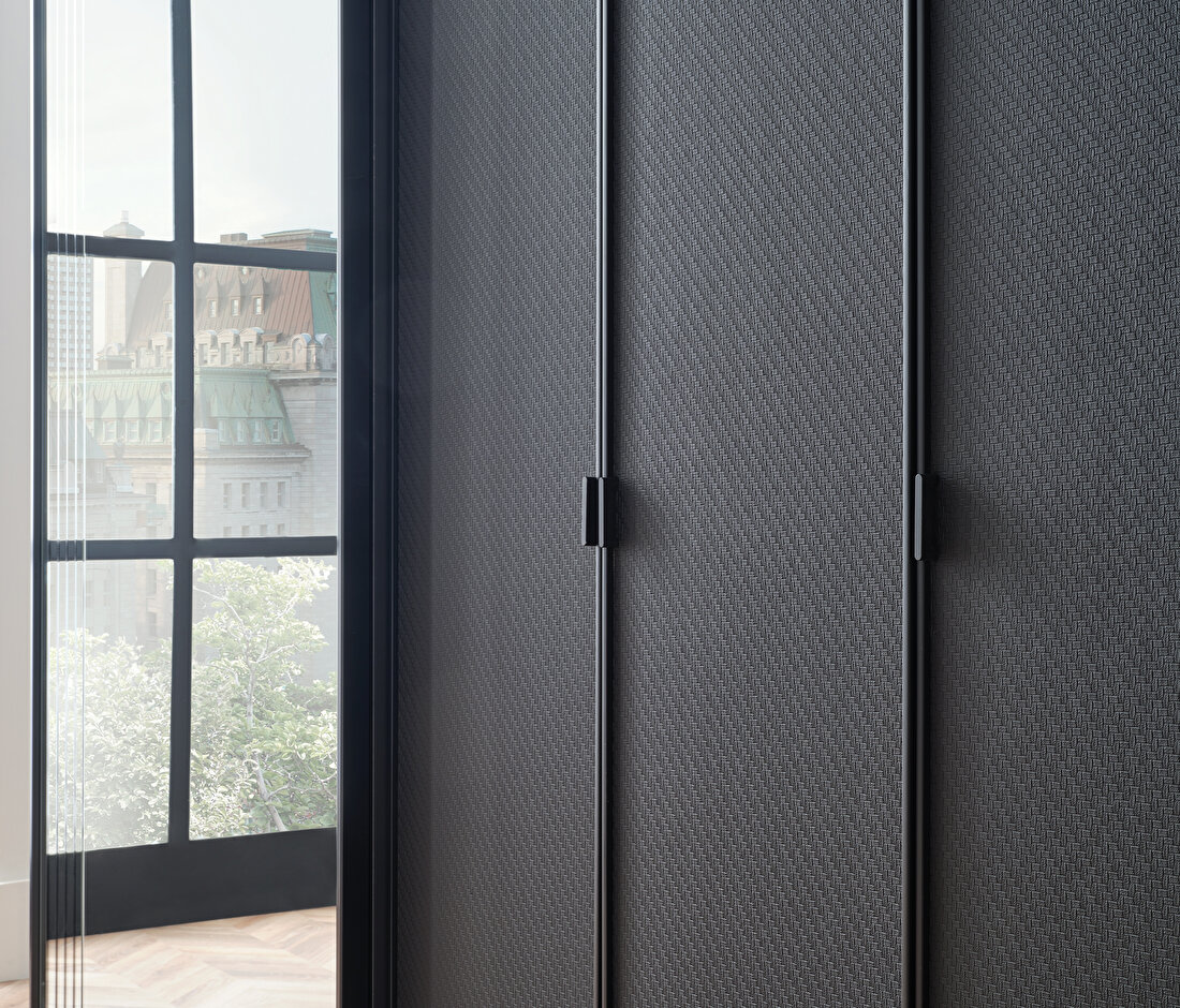 Riga Walnut-Black Wardrobe
