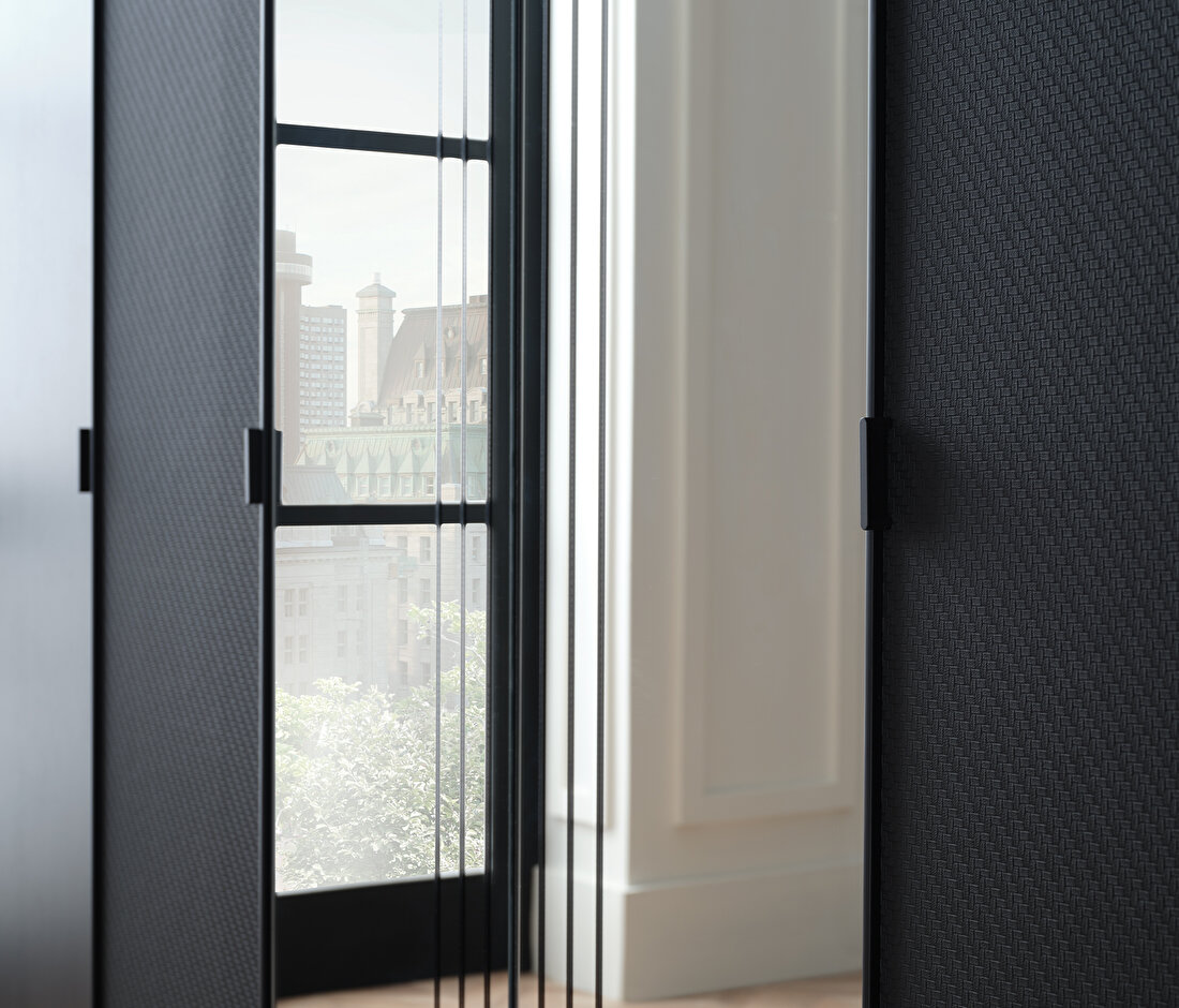 Riga Walnut-Black Wardrobe