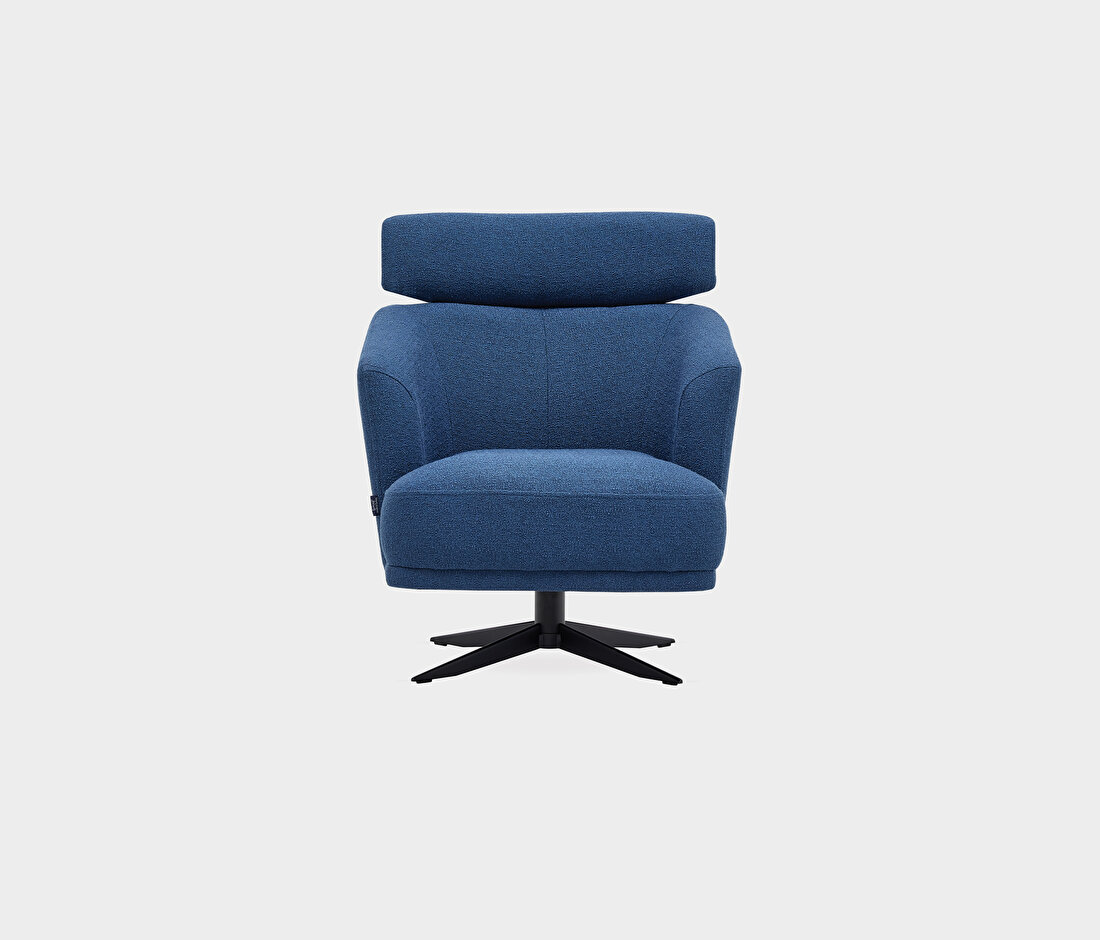 Swan Swivel Armchair - with Headrest