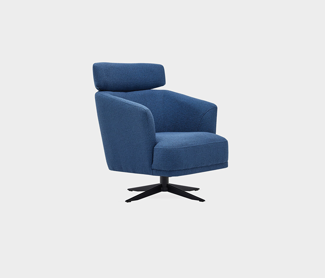 Swan Swivel Armchair - with Headrest
