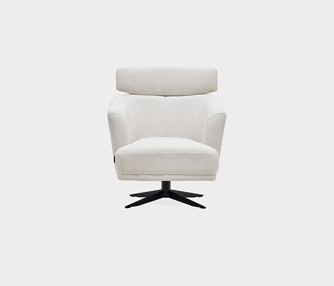 Swan Swivel Armchair - with Headrest