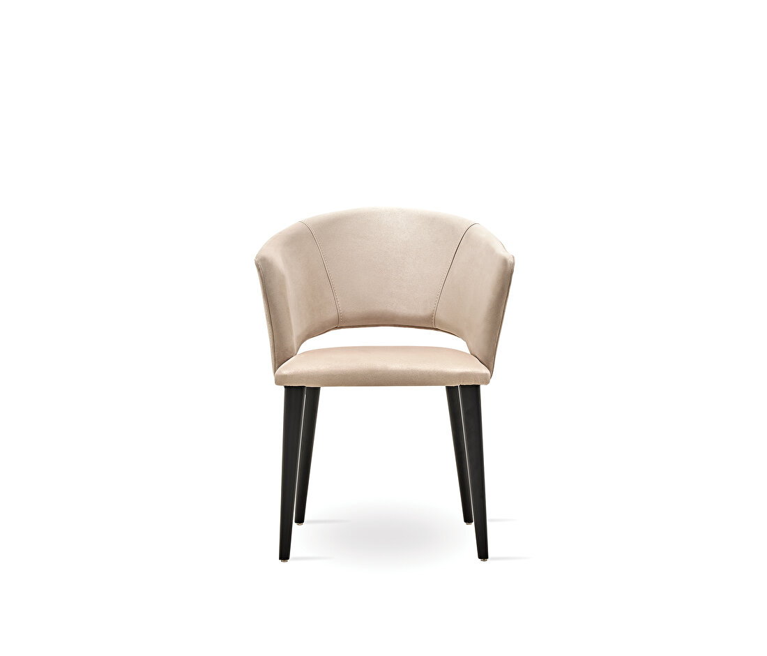 Riga Chair with Wooden Legs with Armrests
