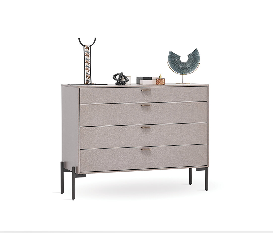 Berta Taupe Chest of Drawers