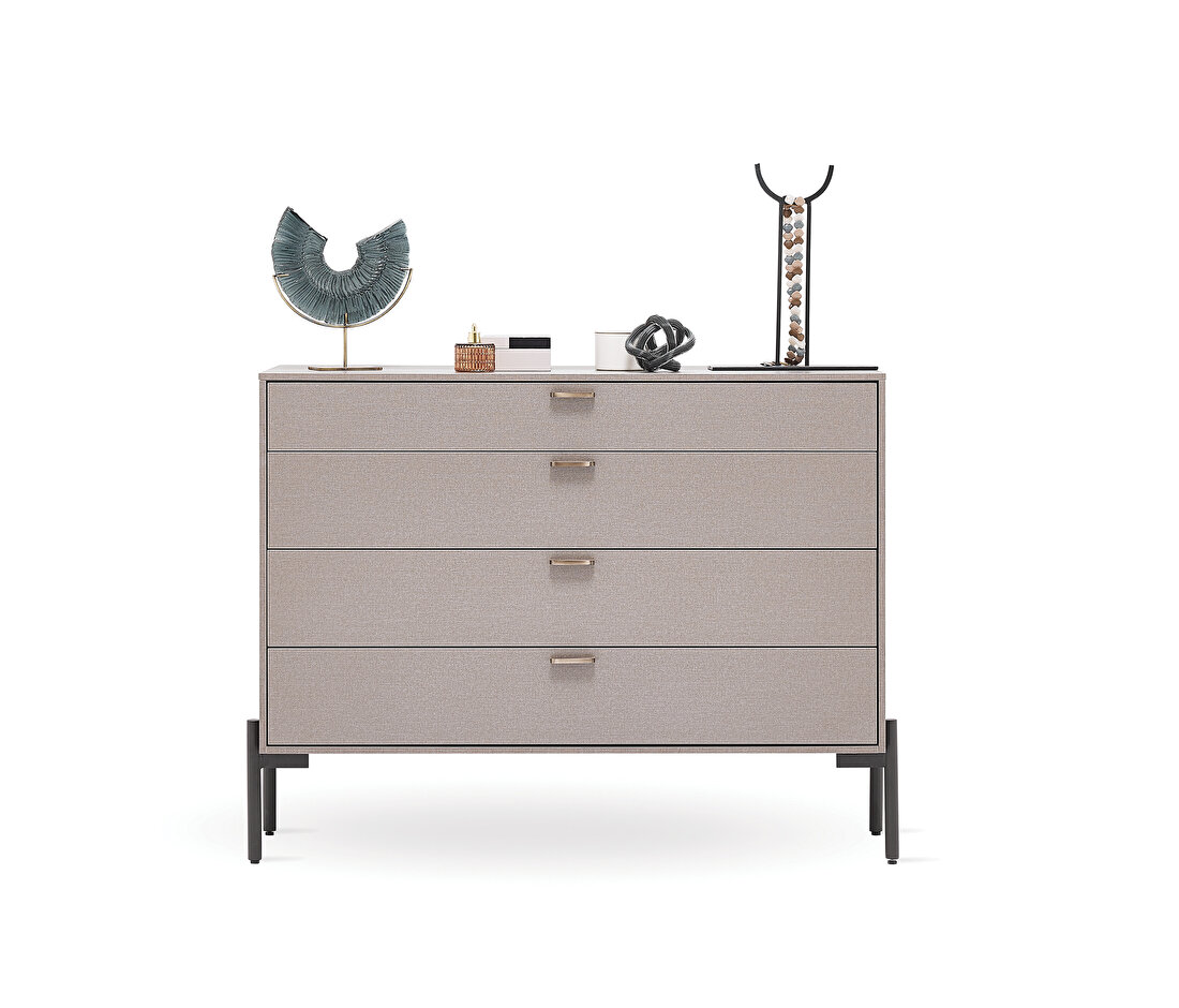 Berta Taupe Chest of Drawers