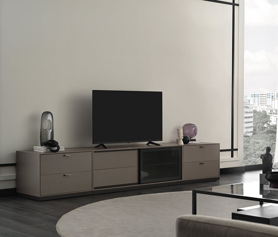 Berta Taupe TV Stand