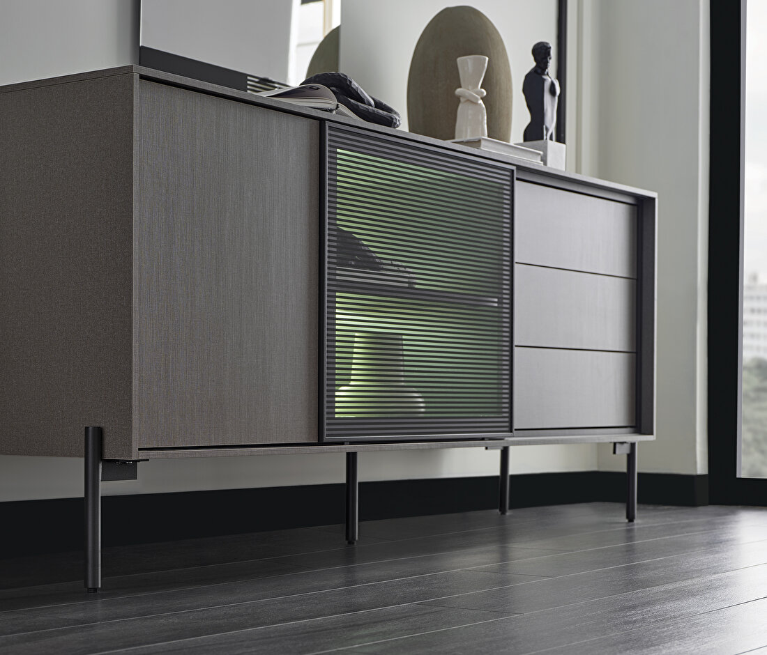 Berta Taupe Sideboard