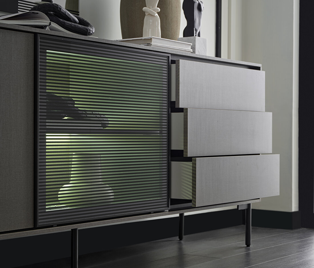 Berta Taupe Sideboard