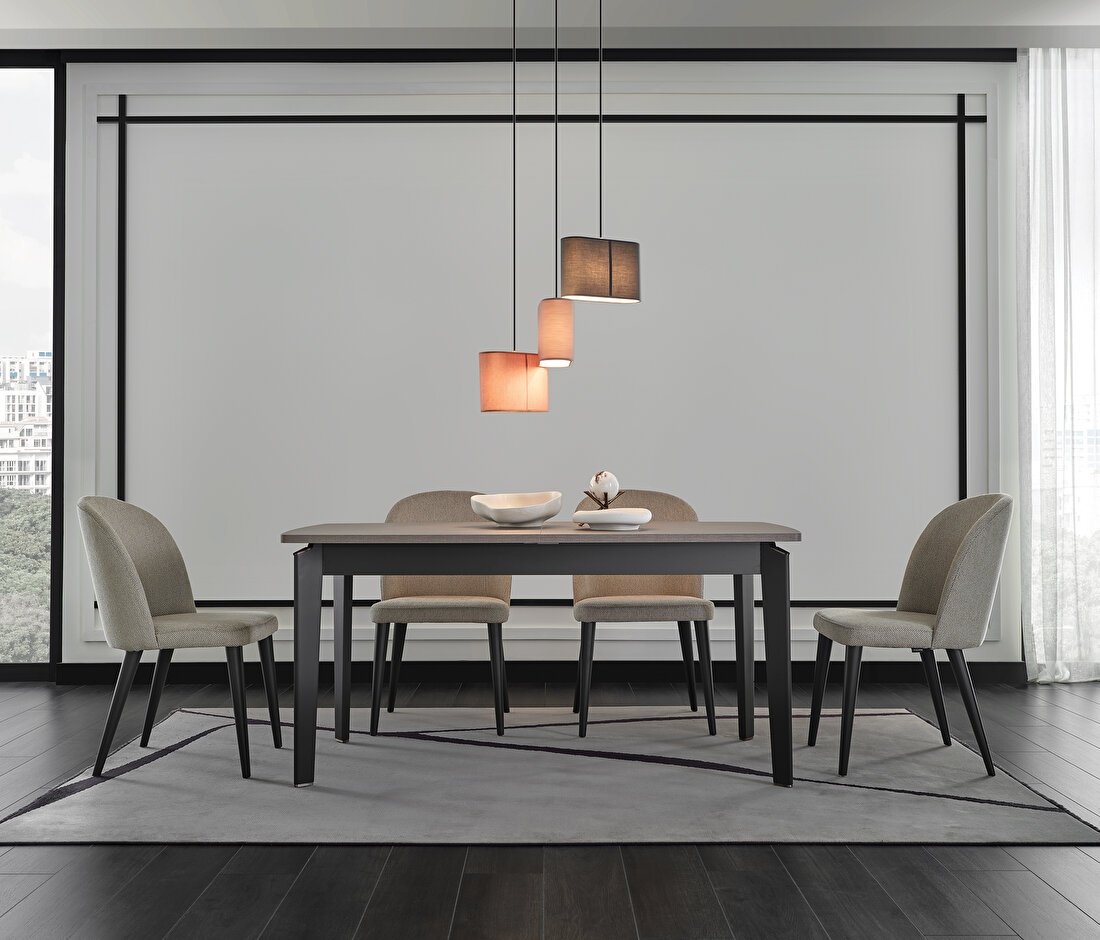 Berta 6-8 Seats Extendable Dining Table