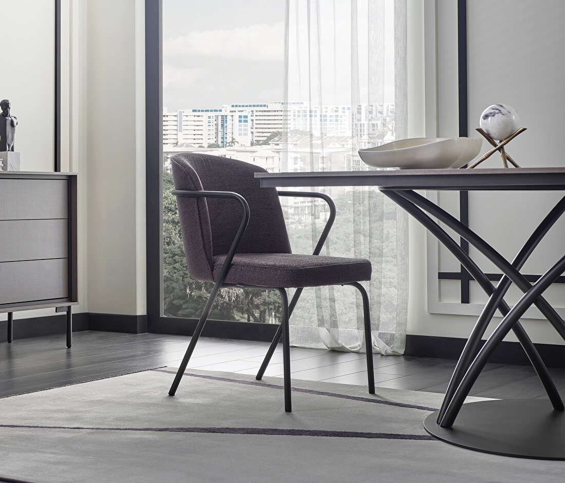 Berta Metal Leg Chair