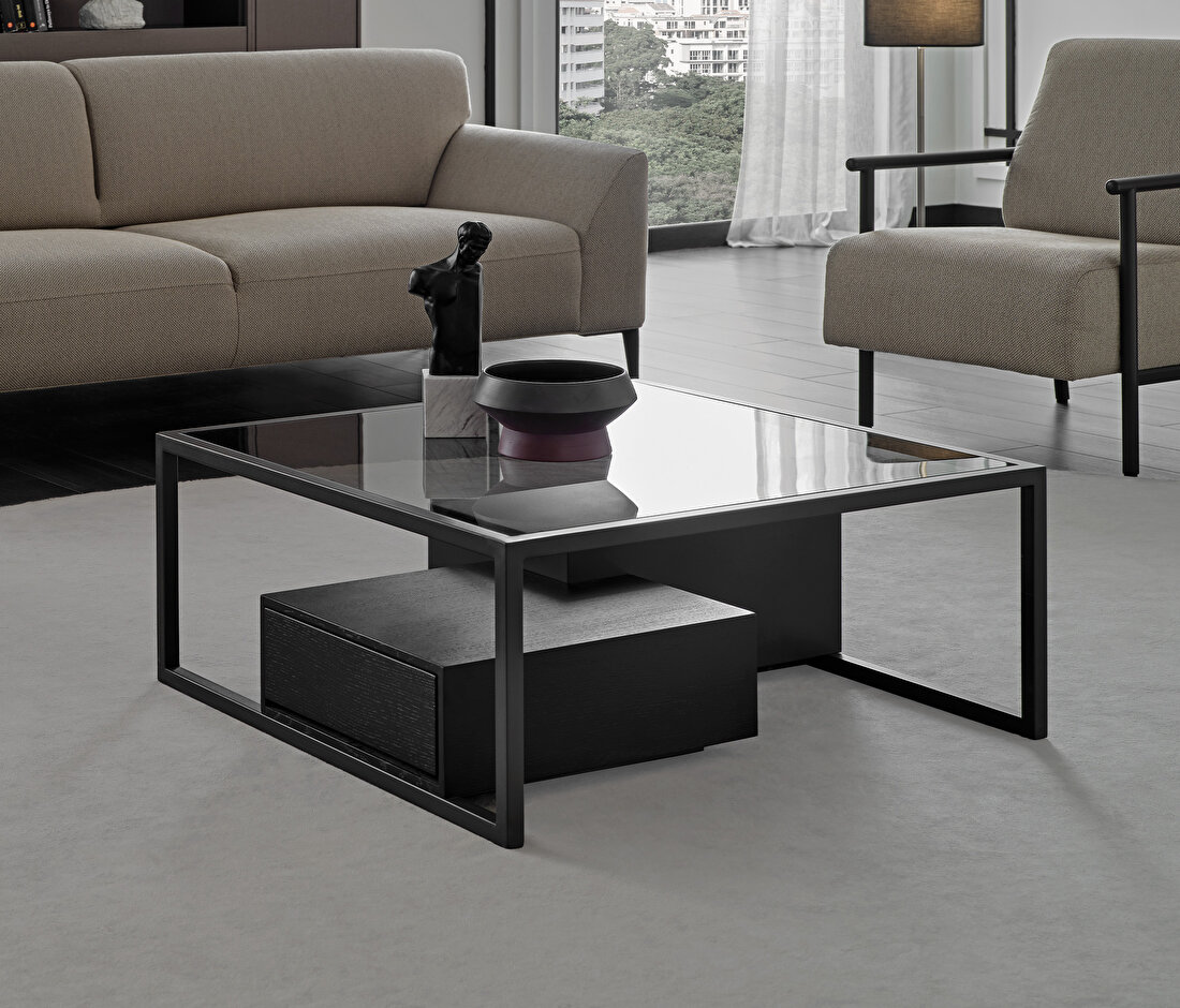 Berta Dark Gray Coffee Table