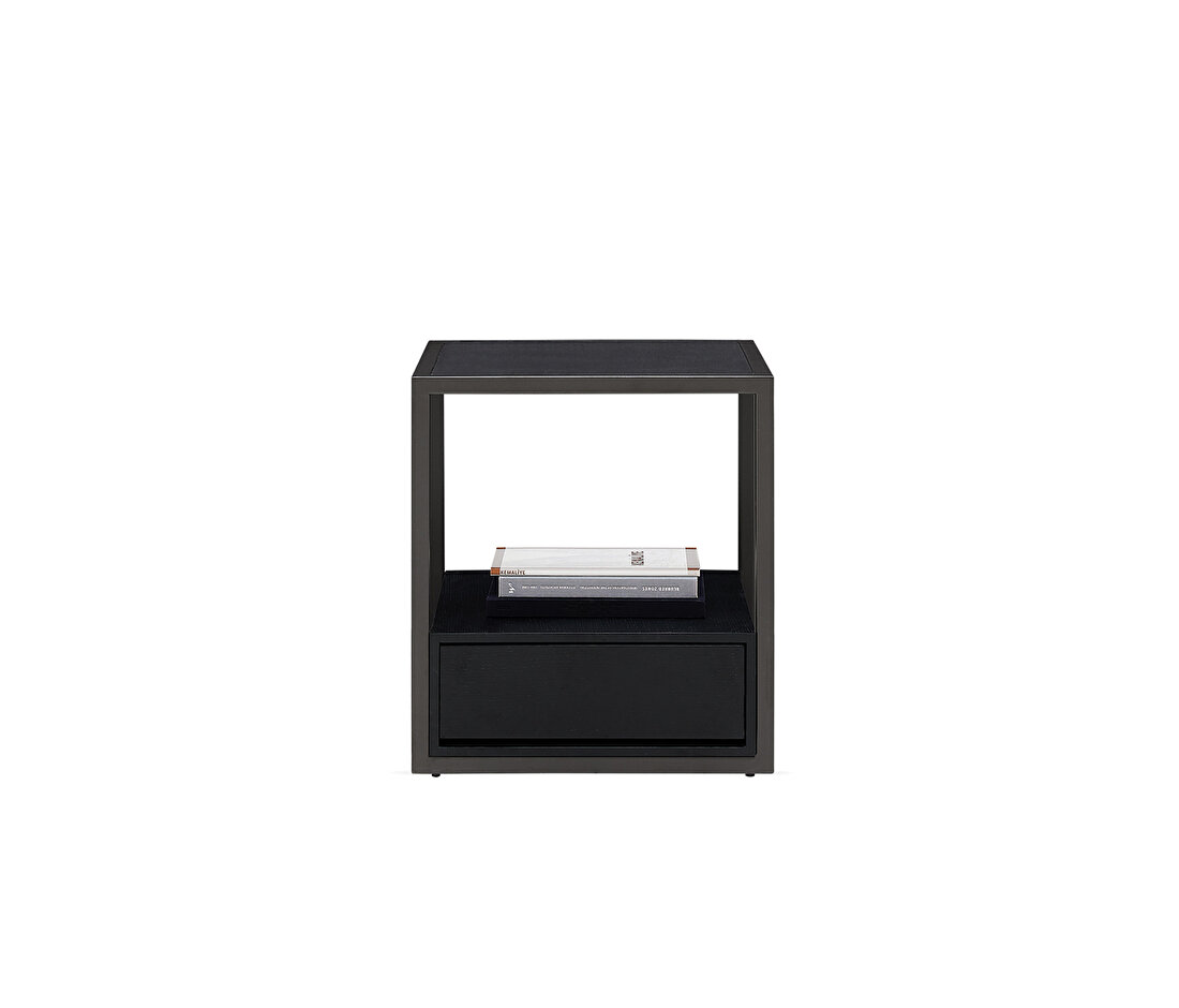 Berta Dark Gray Side Table
