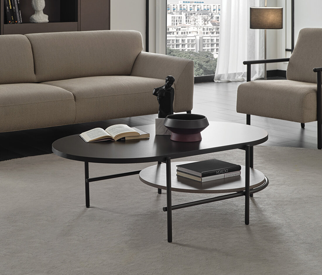 Berta Taupe Coffee Table