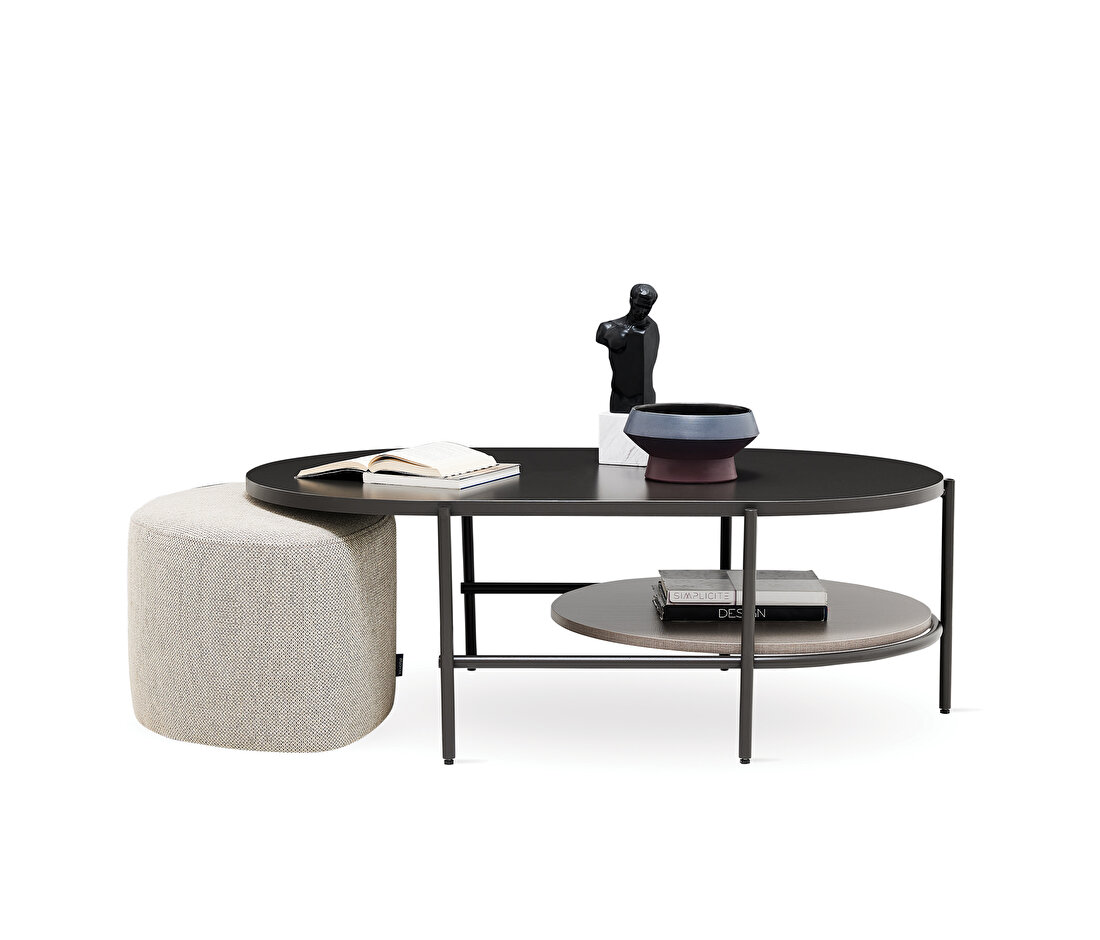 Berta Taupe Coffee Table