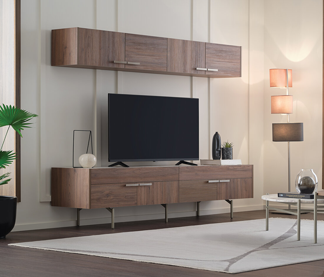 Pavia Walnut TV Stand