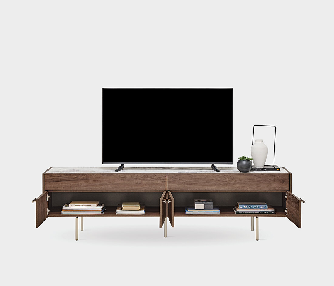 Pavia Walnut TV Stand