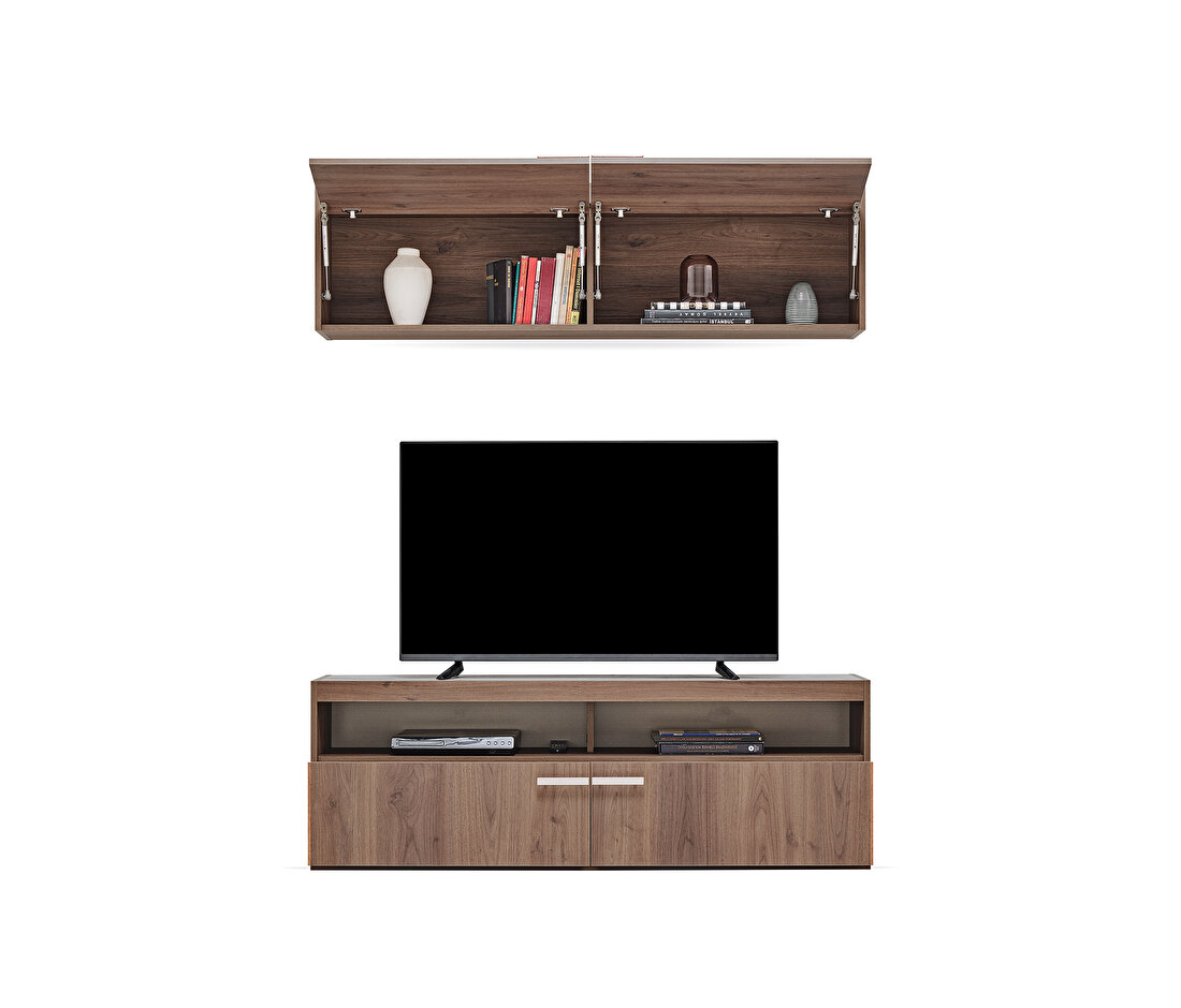 Pavia Walnut TV Unit Combination 1