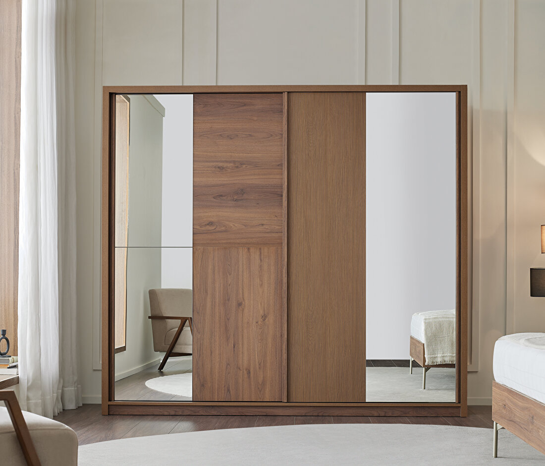 Pavia Walnut Wardrobe