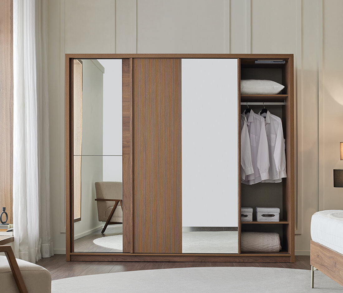Pavia Walnut Wardrobe