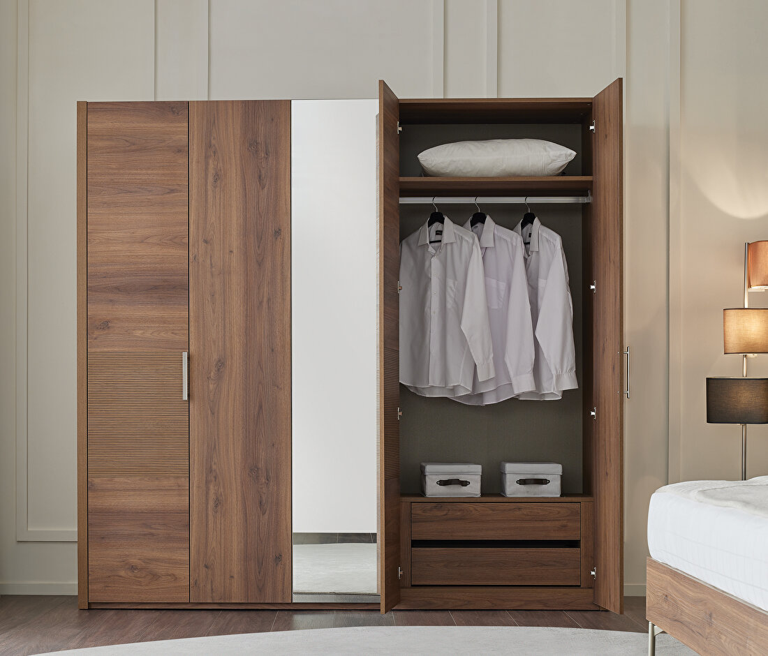 Pavia Walnut Wardrobe