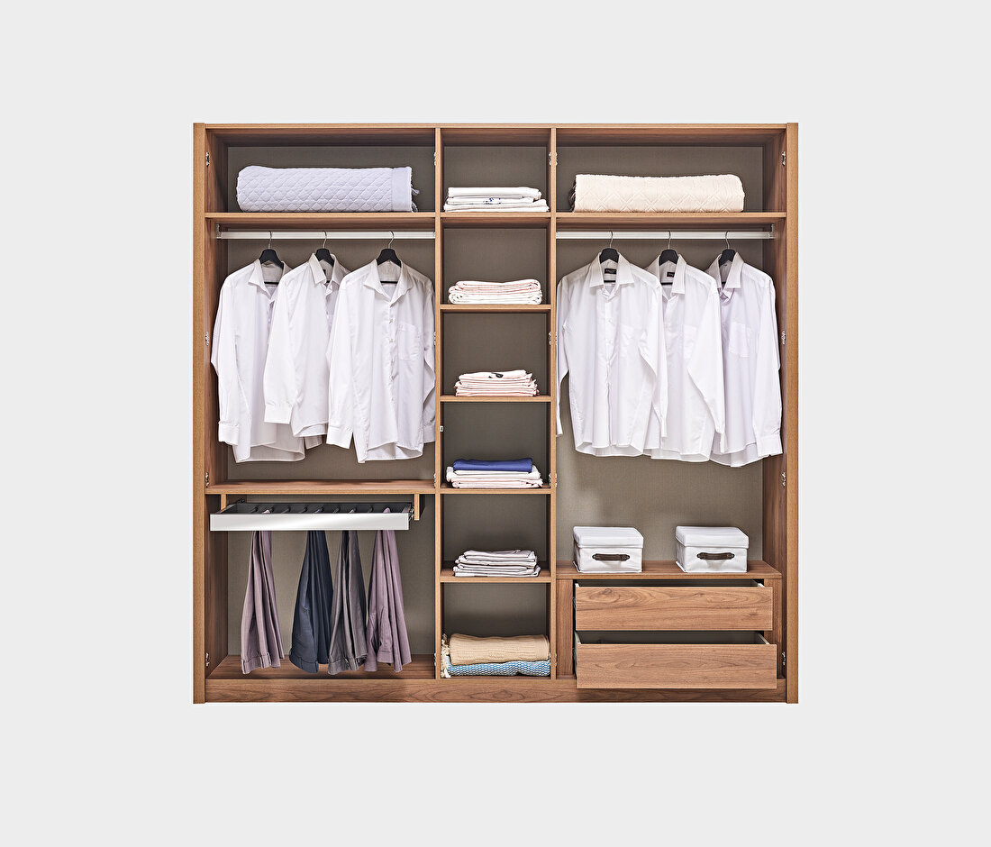 Pavia Walnut Wardrobe
