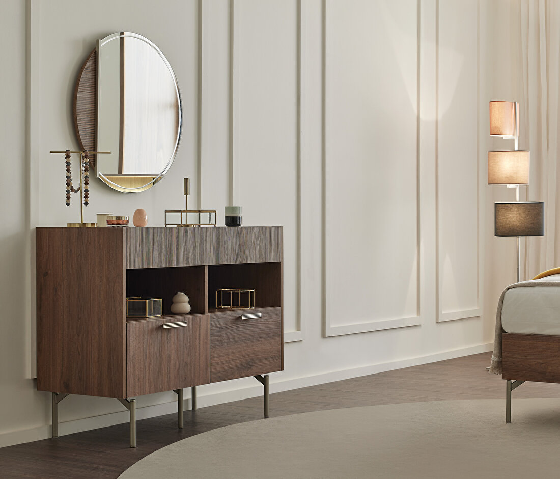 Pavia Walnut Chest of Drawers