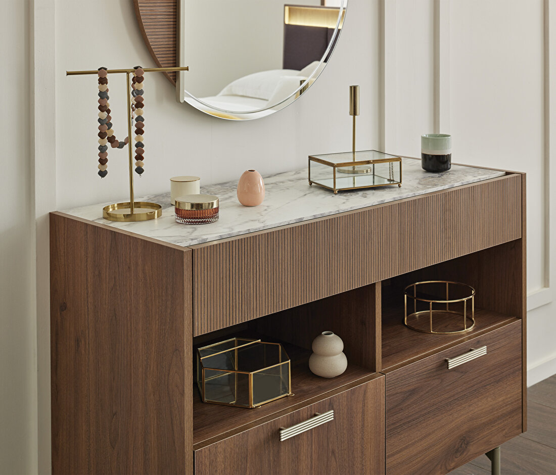 Pavia Walnut Chest of Drawers
